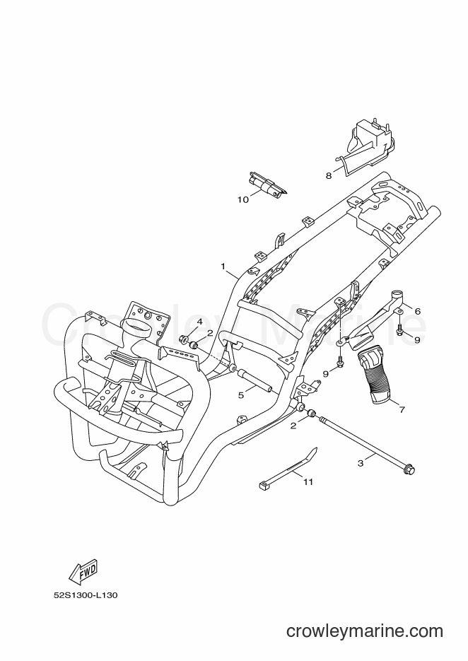 Yamaha Motors HW151 (52S3) [050] - FRAME