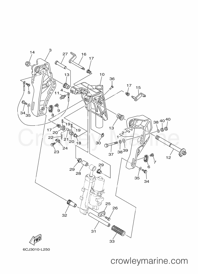 Yamaha Motors F70AET (6CJ3) [150] - BRACKET 1