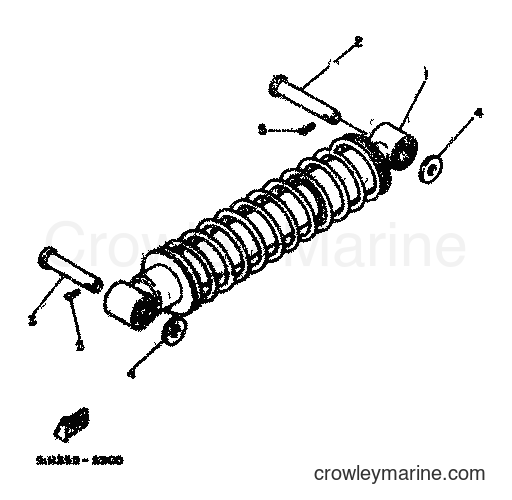 1983 Scooter DT80MX - DT80MX (36N) [999] - REAR SUSPENSION