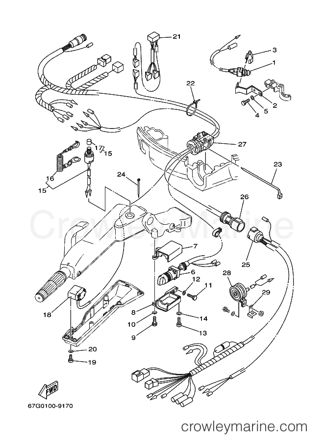 Yamaha Motors F80A (67G0) [040] - STEERING 2