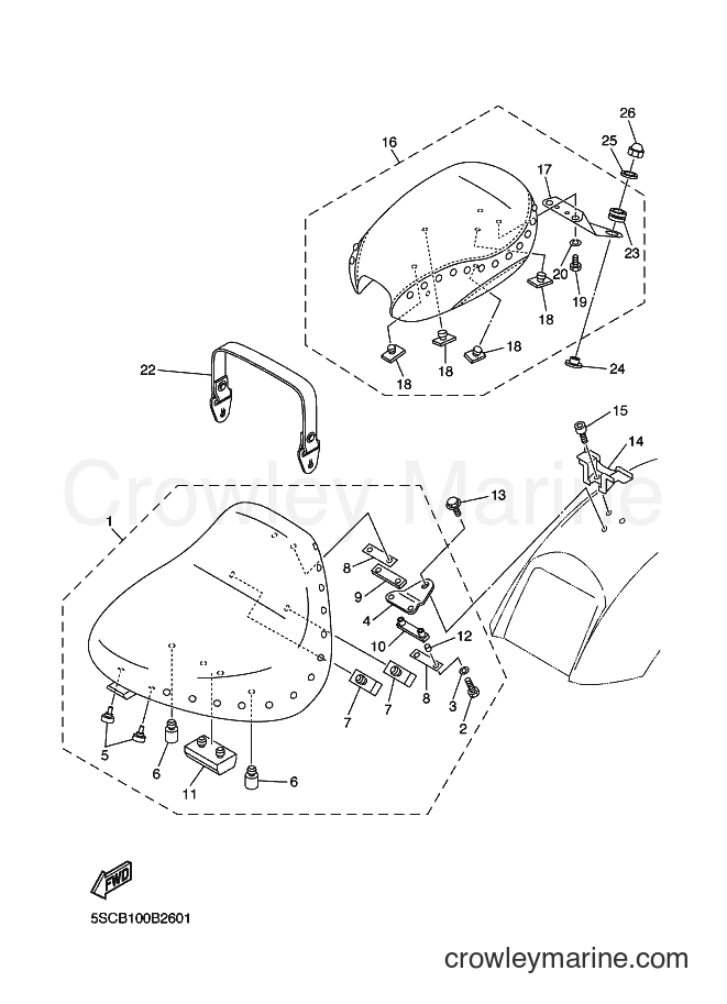 Yamaha Motors XVS650AT (5SCD) [010] - SEAT