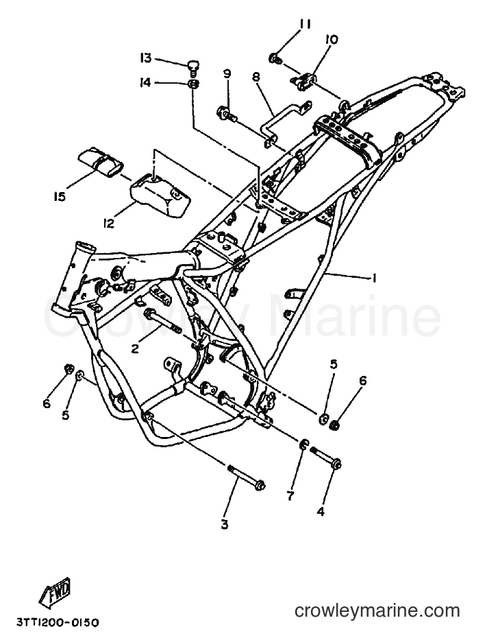1995 Dirt Bike DT175 - DT175 (3FJ8) [010] - FRAME