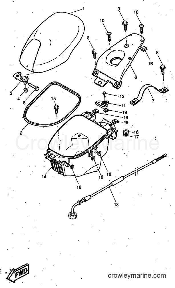 1997 Scooter YQ50 - YQ50 (5CN1) [999] - SEAT & CARRIER