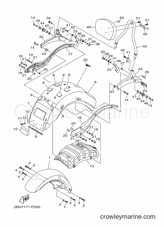 Yamaha Motors XV1900CT (2BH8) [020] - FENDER