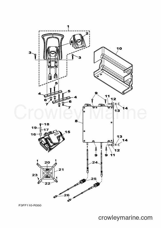 Yamaha Motors SAT1800E (F3FF) [020] - CONTROL CABLE