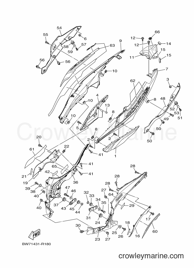 2016 Scooter T115FS-5 - T115FS-5 (BW71) [010] - SIDE COVER