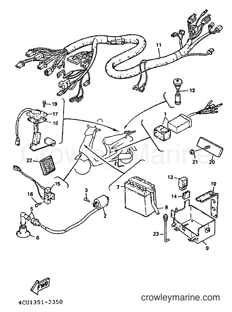 1992 Scooter YE50 - YE50 (4EE1) [999] - ELECTRICAL 2