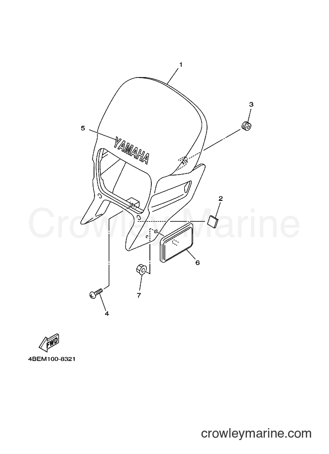 2000 Dirt Bike XT225 - XT225 (4BEU) [010] - COWLING 1