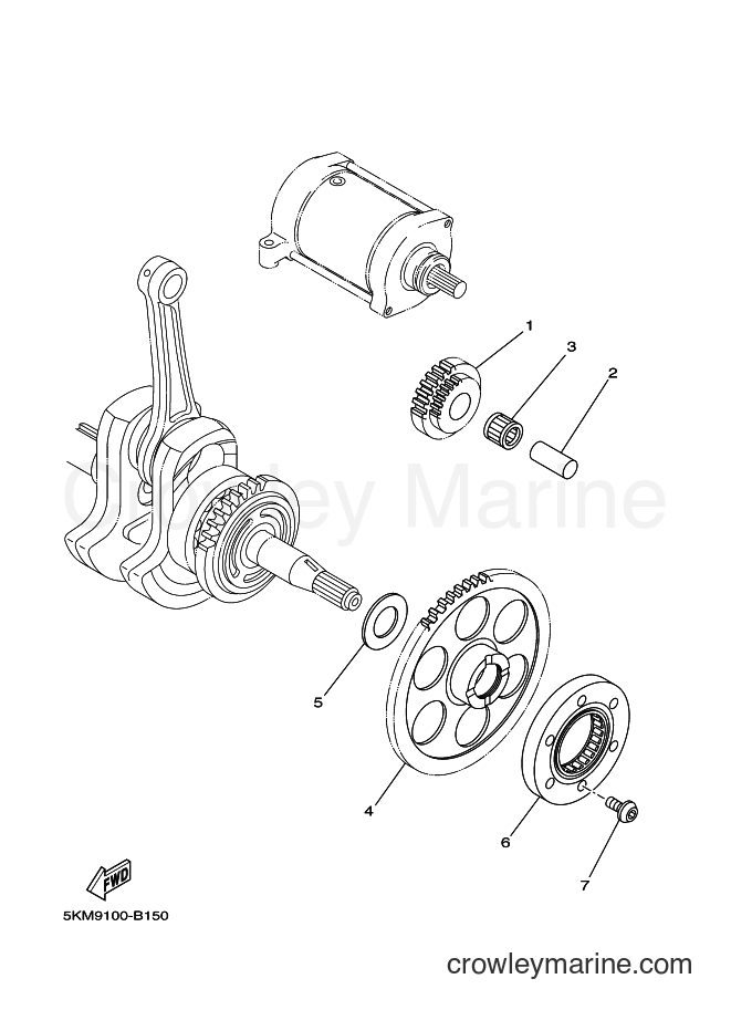 2007 ATV YFM660FWA - YFM660FWA (2C6P) [010] - STARTER CLUTCH
