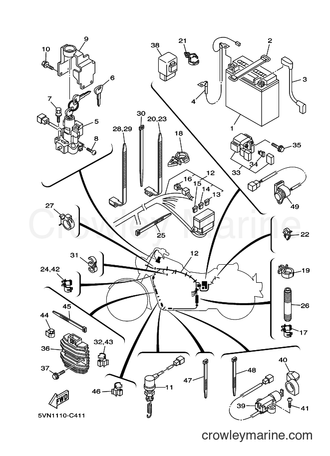 Yamaha Motors XV1700A (5VN6) [010] - ELECTRICAL 2