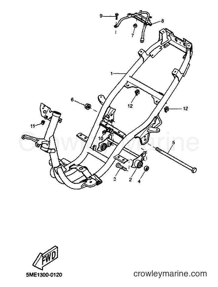 2001 Scooter YQ100 - YQ100 (5ME4) [060] - FRAME