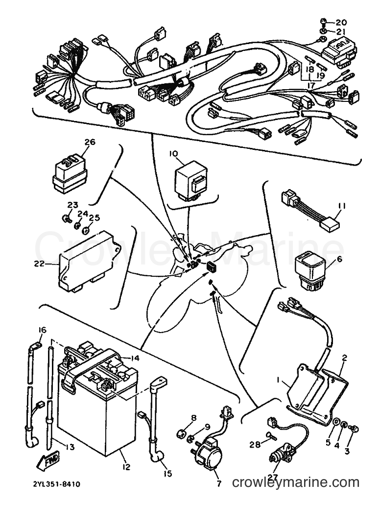 1988 Cruiser XV535 - XV535 (3BT1) [99A] - ELECTRICAL 1