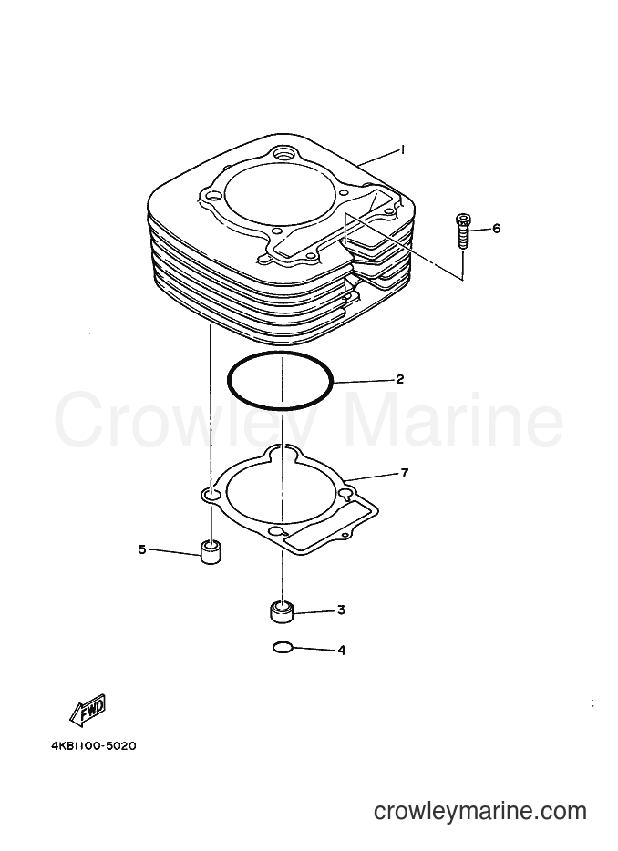 1999 ATV YFM350UB - YFM350UB (5FE4) [020] - CYLINDER