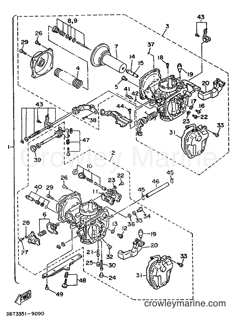 1989 Cruiser XV535 - XV535 (3BT2) [999] - CARBURETOR