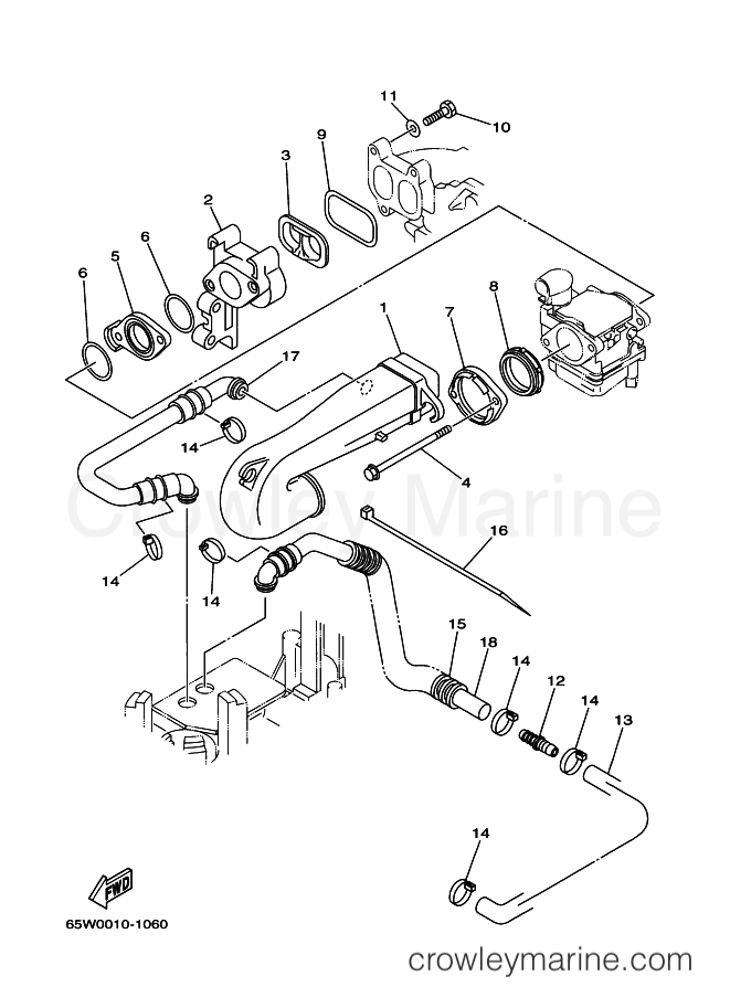 Yamaha Motors F25AM (65W3) [090] - INTAKE