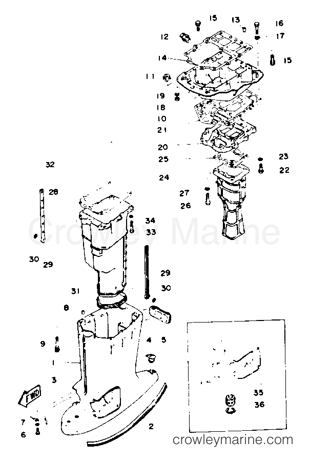 Yamaha Motors L130TXRQ - UPPER CASING