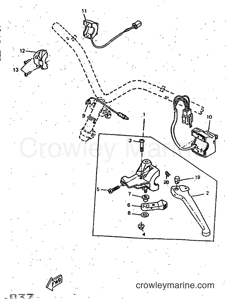 1997 Scooter CW50RSP - CW50RSP (4UR7) [99A] - HANDLE SWITCH & LEVER