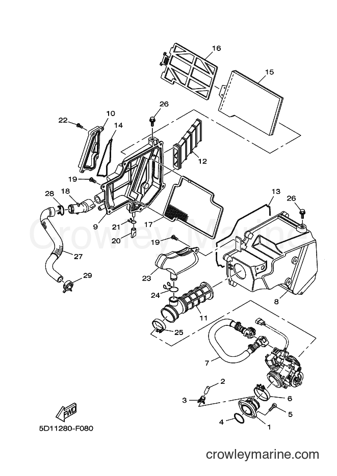 2011 Street Bike YBR250 - YBR250 (5D14) [010] - INTAKE