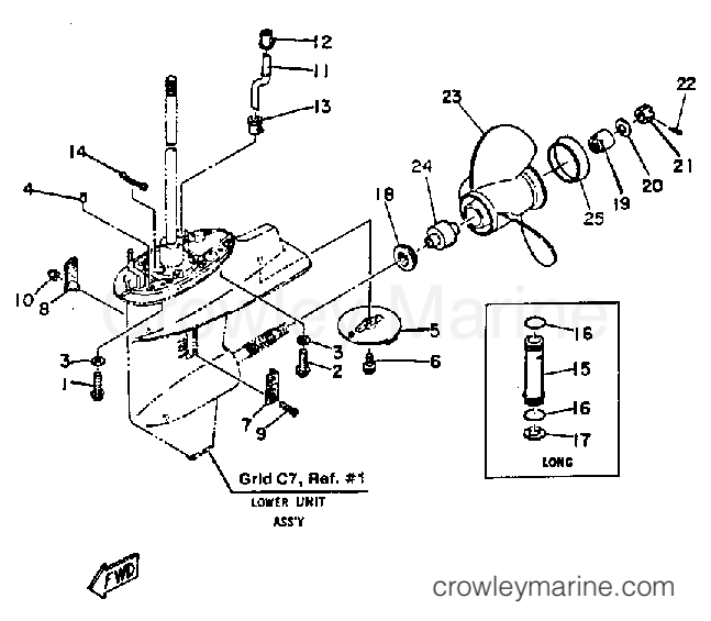 Yamaha Motors 30ELN - LOWER DRIVE 2