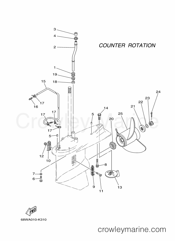 Yamaha Motors F115AET (68VB) [020] - LOWER CASING & DRIVE 4