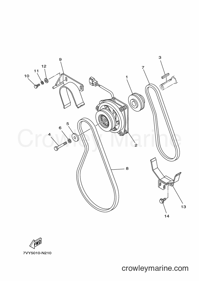 2015 Snowblower YS1070T - YS1070T (7XE5) [010] - V BELT & PULLEY