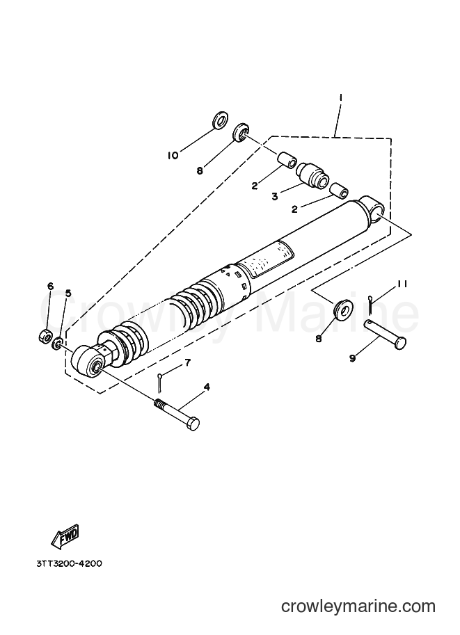 2009 Dirt Bike DT125 - DT125 (3TTG) [010] - REAR SUSPENSION