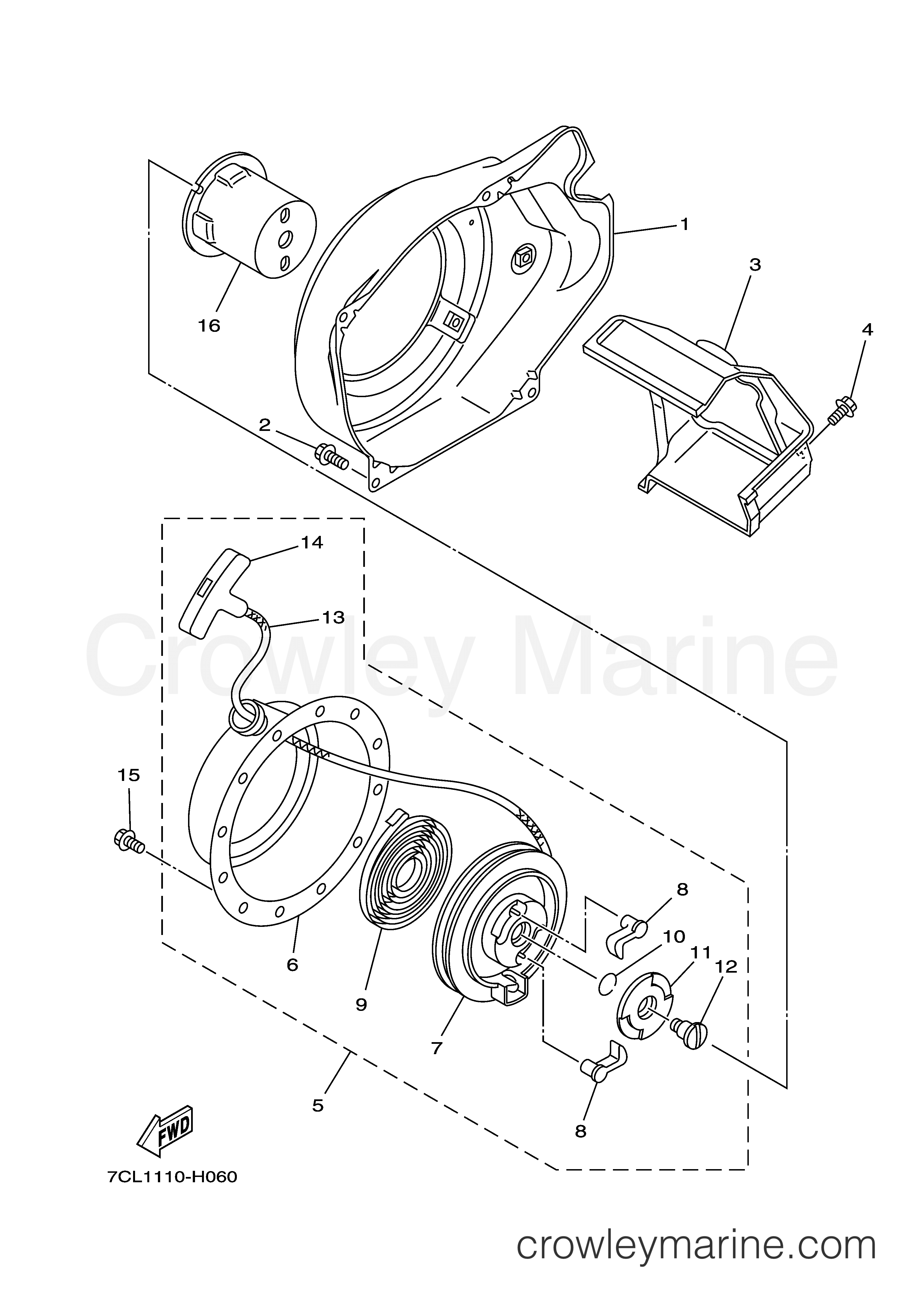 Yamaha Motors MZ125A1PU - AIR SHROUD STARTER