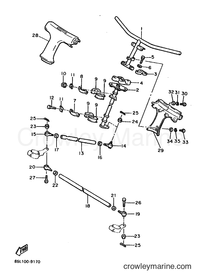 Yamaha Motors CS340 (85N1) [010] - STEERING
