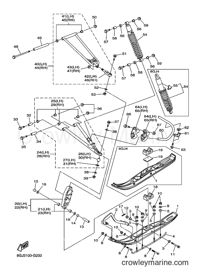 2008 Snowmobile RPZ50VT - RPZ50VT (8GJ4) [010] - SKI