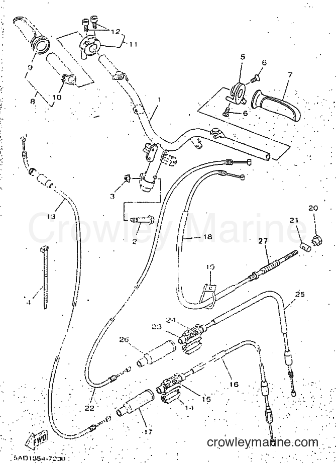 Yamaha Motors YN50 (5AD3) [99A] - STEERING HANDLE & CABLE