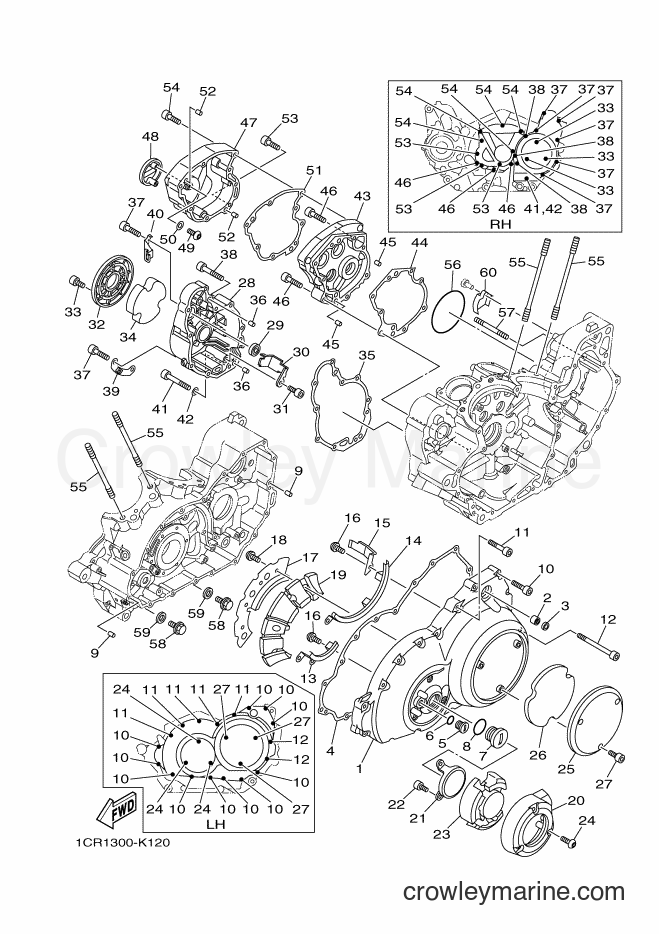 2012 Cruiser XV1900A - XV1900A (1CR3) [010] - CRANKCASE COVER 1