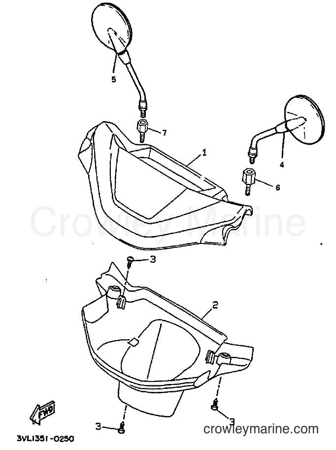 1996 Scooter CW50 - CW50 (4RW2) [010] - COWLING 1