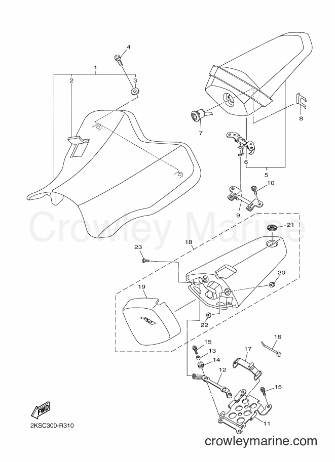2017 Sport Bike YZF-R1M - YZF-R1M (2KSF) [060] - SEAT