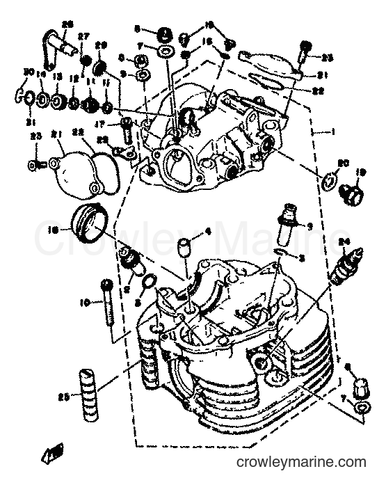 Yamaha Motors SR500 (2J4) [999] - CYLINDER HEAD