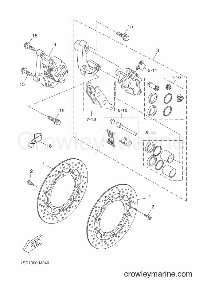2013 Scooter YP400R - YP400R (1SD1) [050] - FRONT BRAKE CALIPER