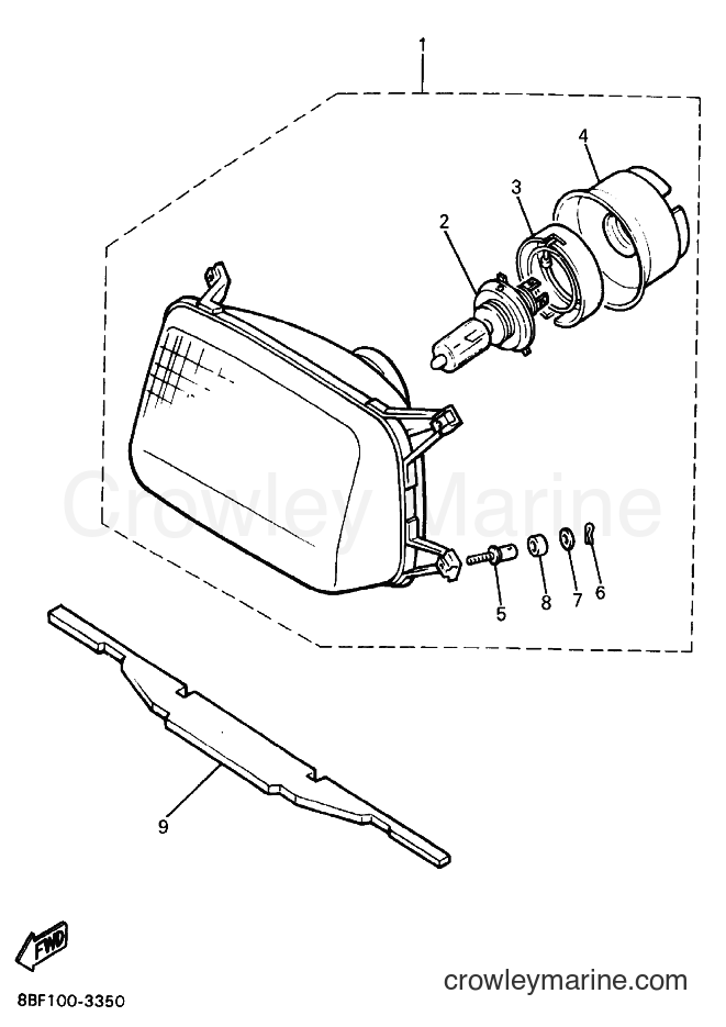 Yamaha Motors PZ480 (8BF1) [010] - HEADLIGHT