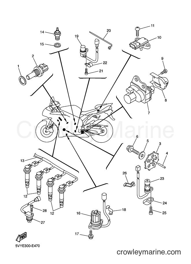 2006 Sport Bike YZF-R1 - YZF-R1 (5VYR) [050] - ELECTRICAL 1