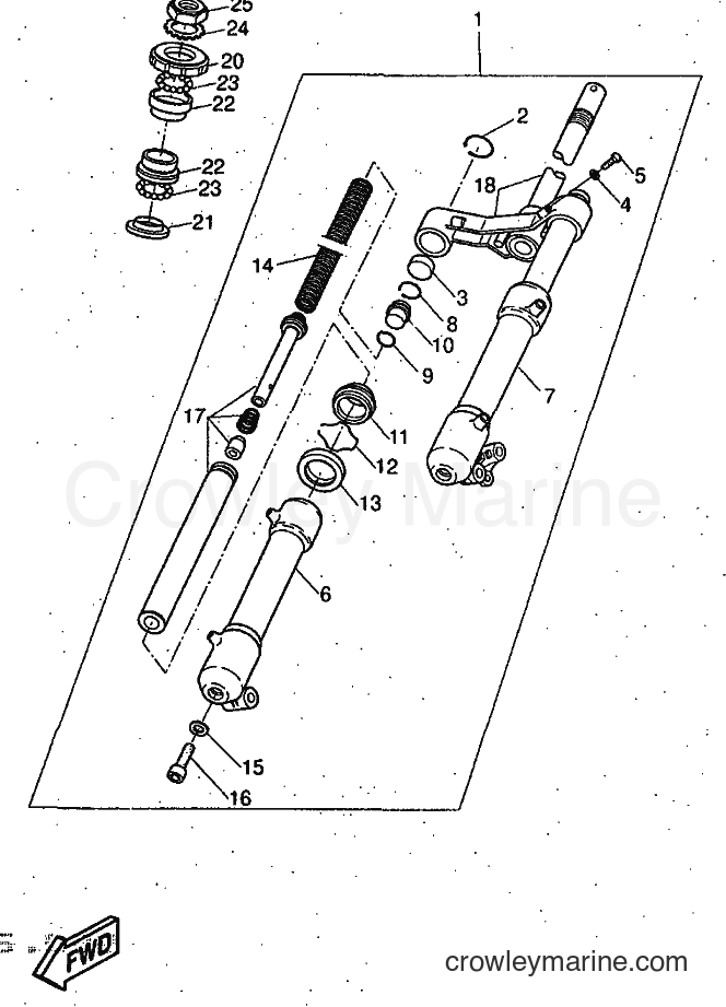 Yamaha Motors YQ50 (5CN1) [999] - FRONT FORK