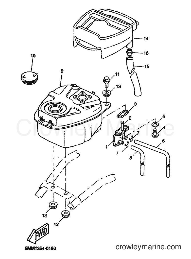 2000 Scooter CW50 - CW50 (5MN1) [030] - FUEL TANK