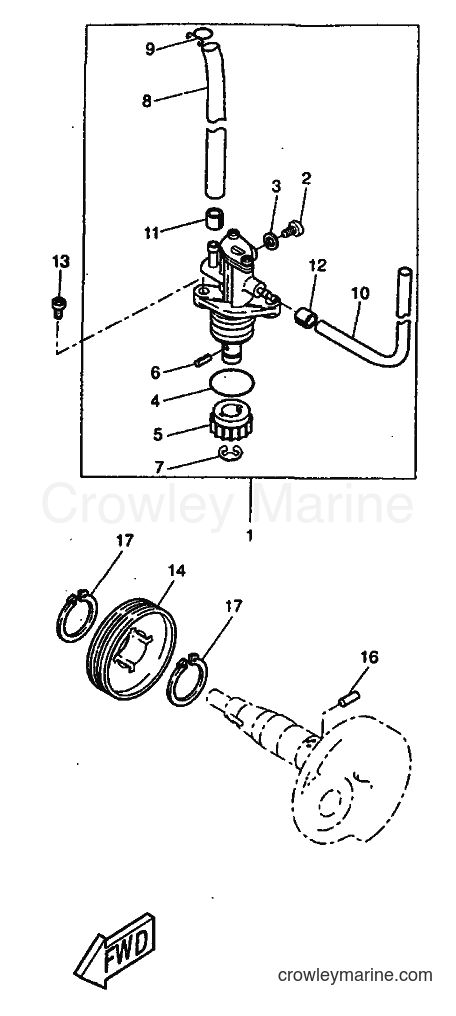 1999 Scooter CW50RS - CW50RS (5FX5) [010] - OIL PUMP