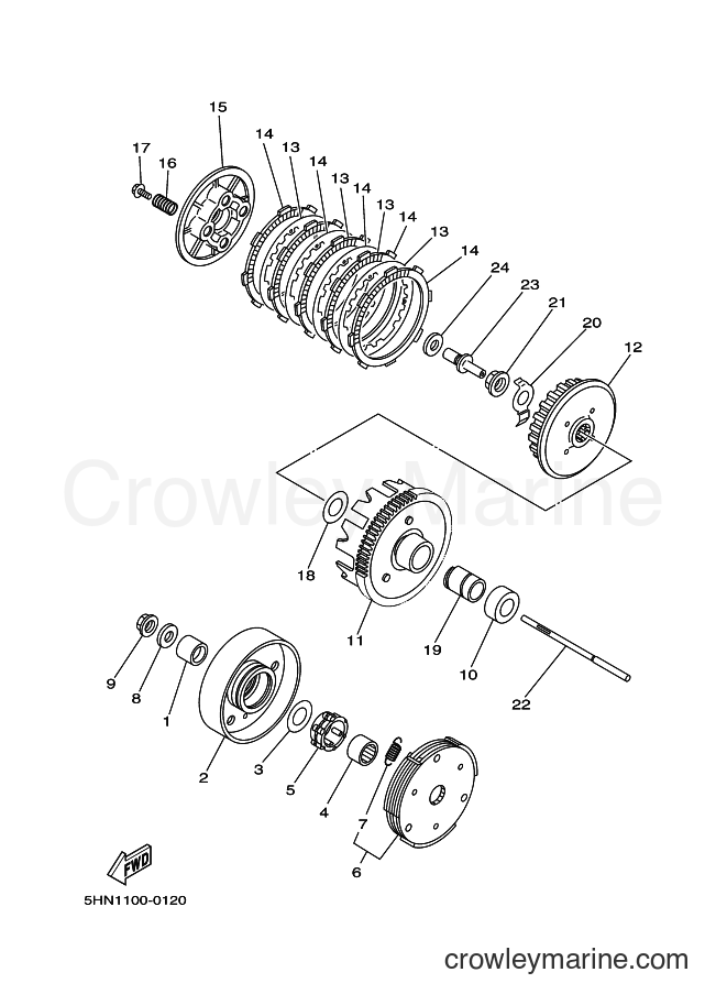 2003 Dirt Bike TT-R90 - TT-R90 (5HNC) [070] - CLUTCH