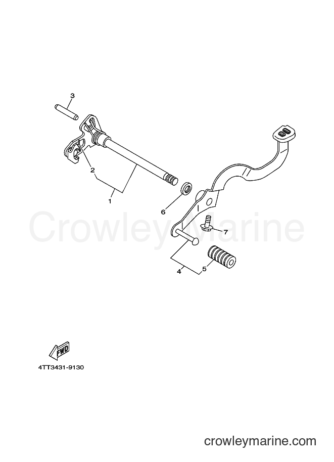1999 Scooter JZ120F - JZ120F (4TT4) [010] - SHIFT SHAFT