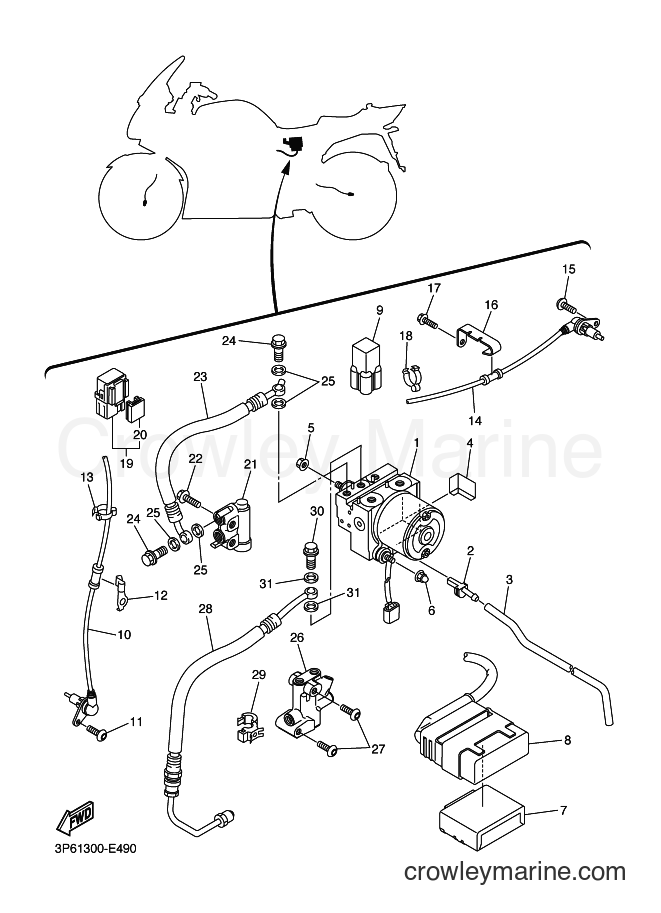 2007 Sport Bike FJR1300A - FJR1300A (3P67) [010] - ELECTRICAL 3