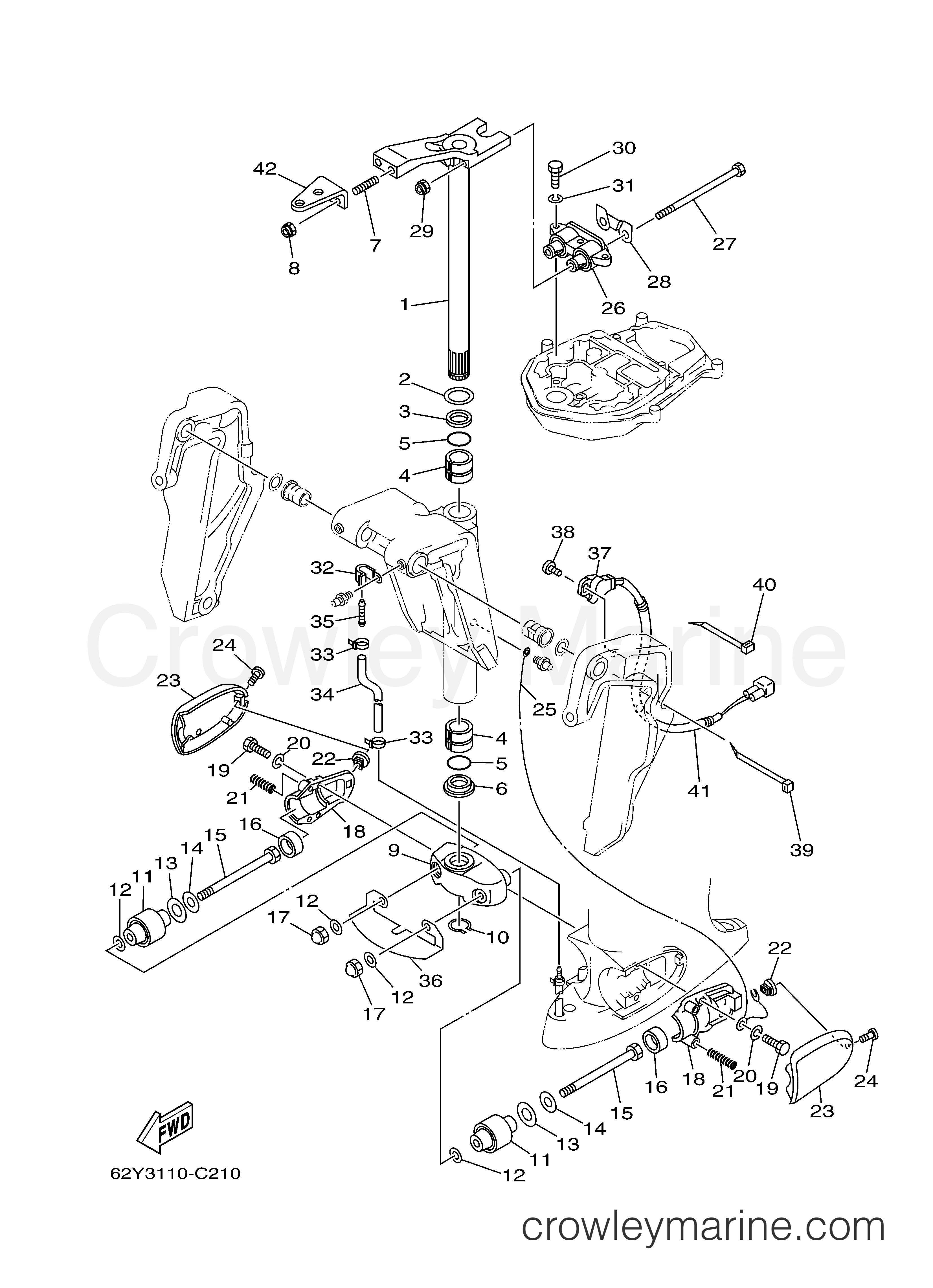Yamaha Motors F50TLRC - BRACKET 2