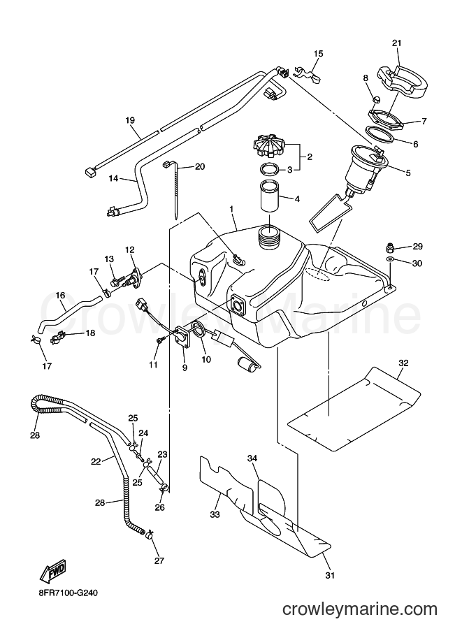 2008 Snowmobile RX10M - RX10M (8FS6) [010] - FUEL TANK