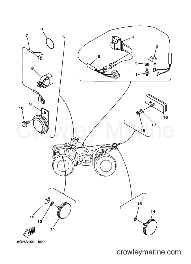 Yamaha Motors YFM400A (5HA8) [010] - ELECTRICAL 2