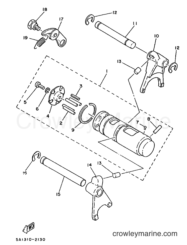 Yamaha Motors FS1 (2RT) [999] - SHIFT CAM & FORK