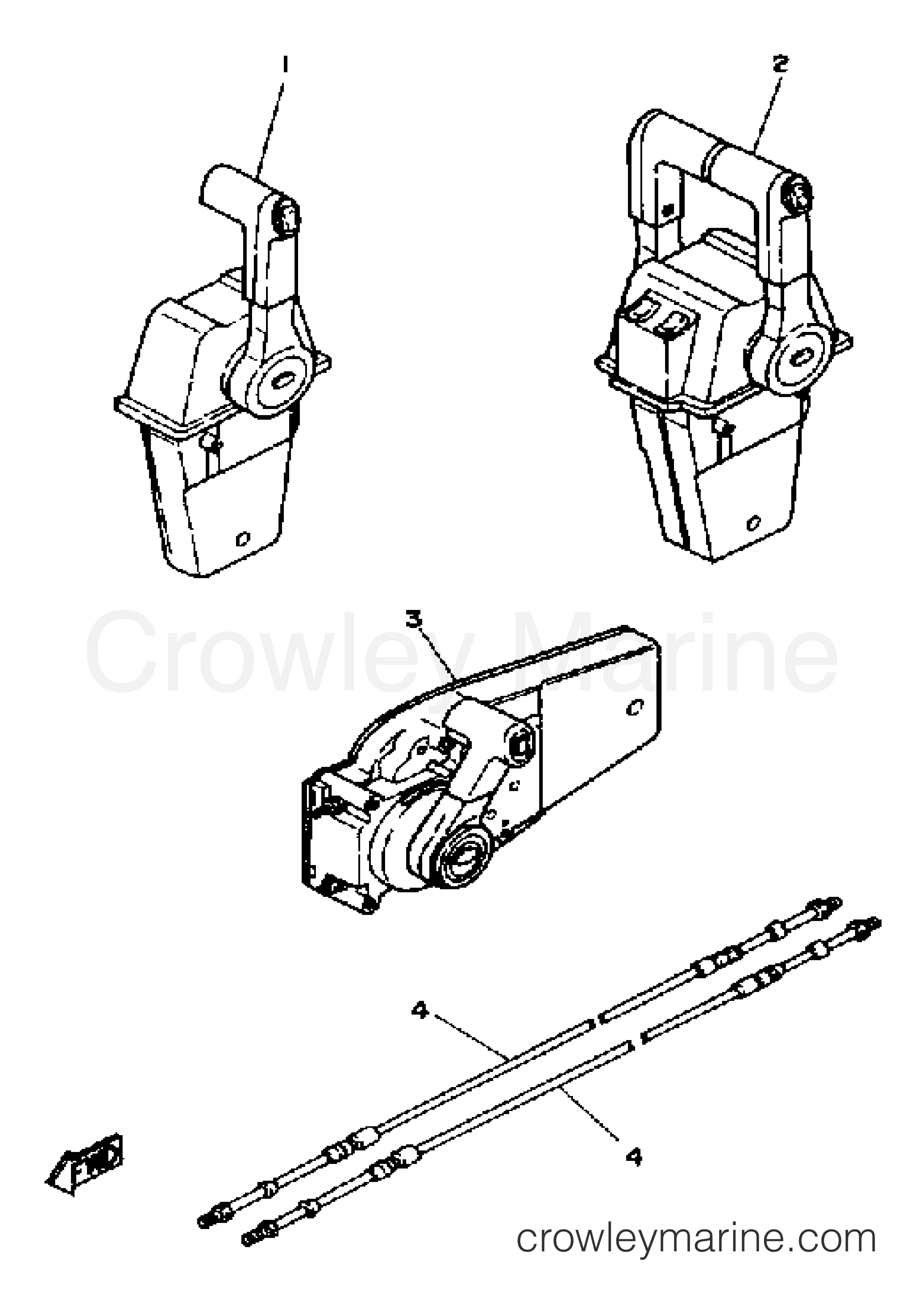 Yamaha Motors V8_7.4_INTERMEDIATE - REMOTE CONTROL CABLES