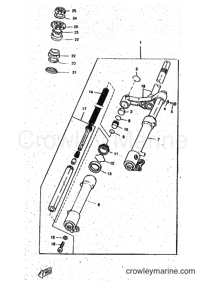 Yamaha Motors CW50RSP (4WS4) [999] - FRONT FORK