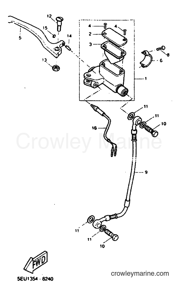 1999 Scooter YH50 - YH50 (5JB2) [030] - FRONT MASTER CYLINDER